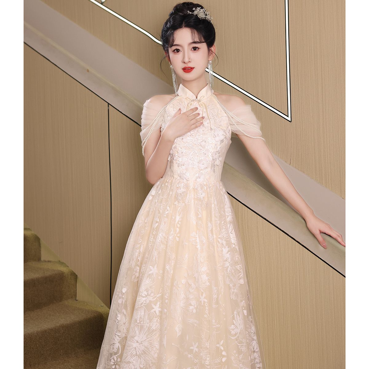 パーティードレス 女性の新しい誕生日パーティー用ラグジュアリー高級ドレス