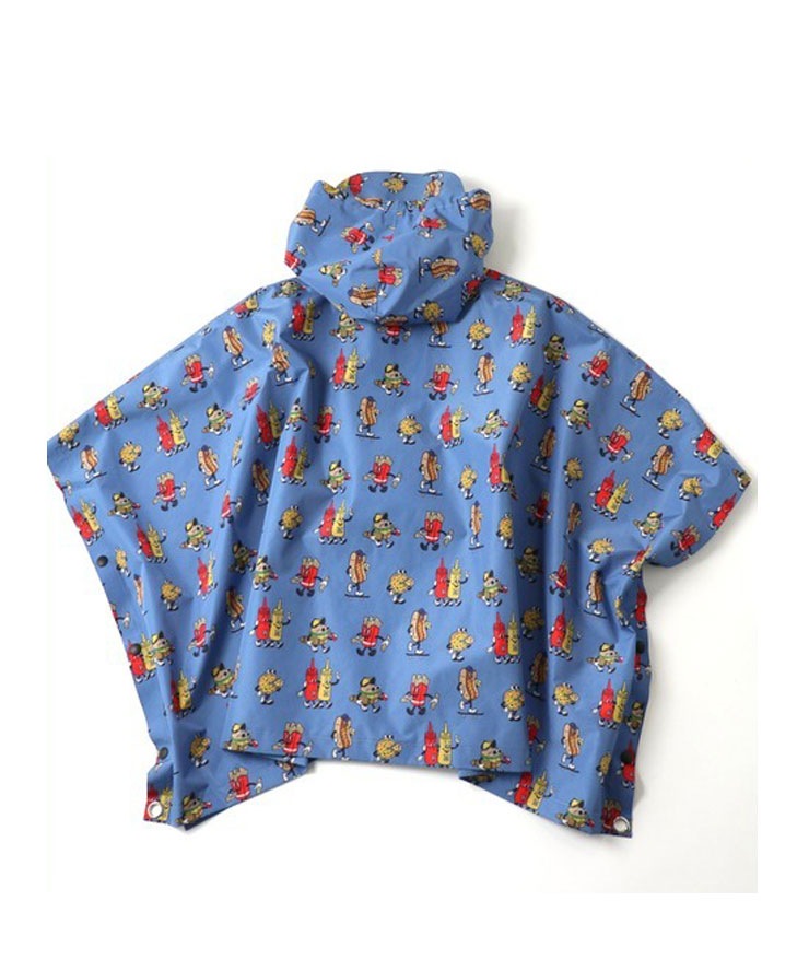 キッズ プルオーバーハッピーペイントポンチョ レインコート 男の子 女の子 100 110 120 130 140 G321787K 【セール品の為返品・交換不可商品】