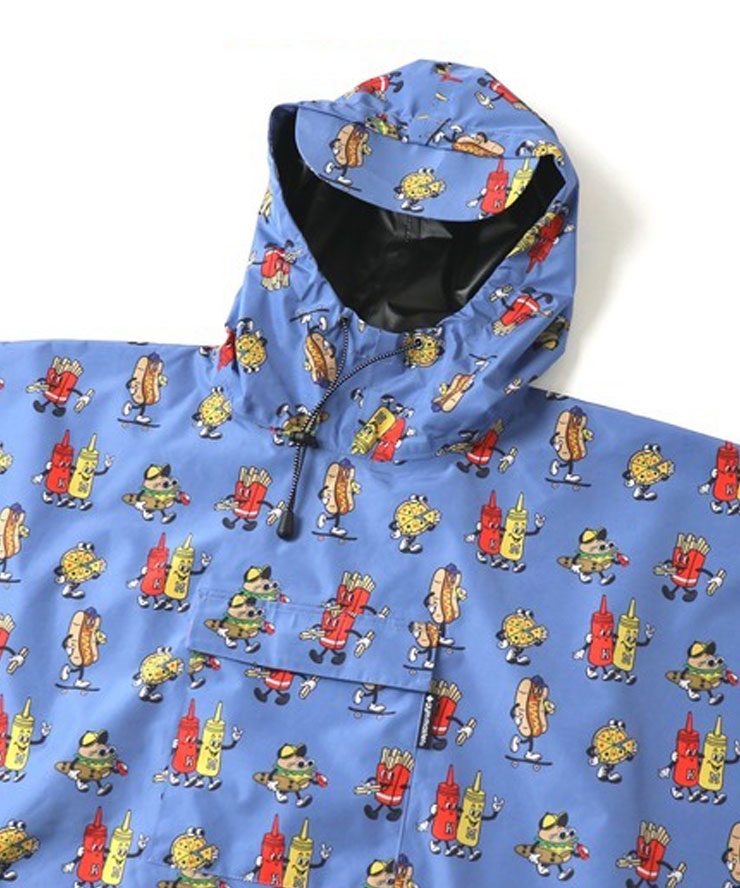 キッズ プルオーバーハッピーペイントポンチョ レインコート 男の子 女の子 100 110 120 130 140 G321787K 【セール品の為返品・交換不可商品】