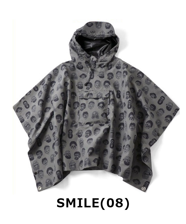 キッズ プルオーバーハッピーペイントポンチョ レインコート 男の子 女の子 100 110 120 130 140 G321787K 【セール品の為返品・交換不可商品】