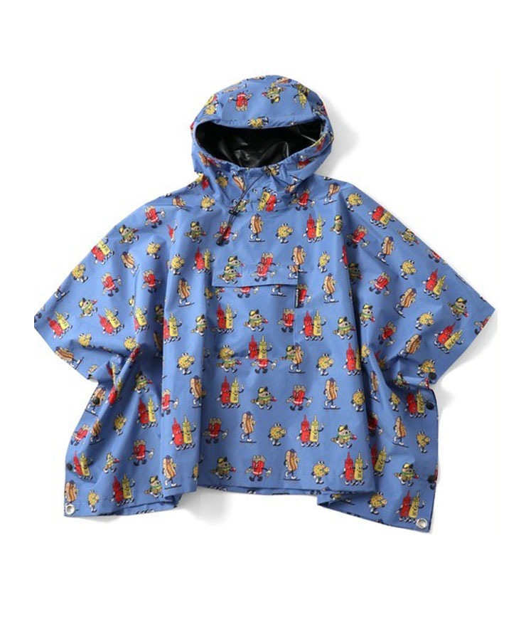キッズ プルオーバーハッピーペイントポンチョ レインコート 男の子 女の子 100 110 120 130 140 G321787K 【セール品の為返品・交換不可商品】