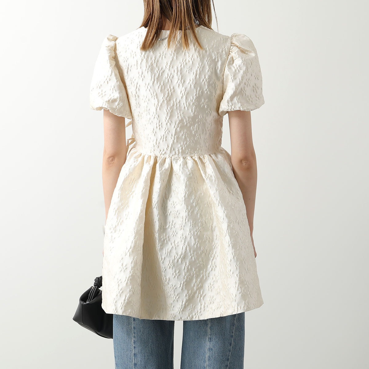 Sister Jane シスタージェーン ワンピース Lilith Jacquard Wrap Dress DRD485 レディース ジャガード 花柄 半袖 Vネック ミニ丈 Whipped-Crea Sister Jane シスタージェーン ワンピース Lilith Jacquard Wrap Dress DRD485 レディース ジャガード 花柄 半袖 Vネック ミニ丈 Whipped-Crea