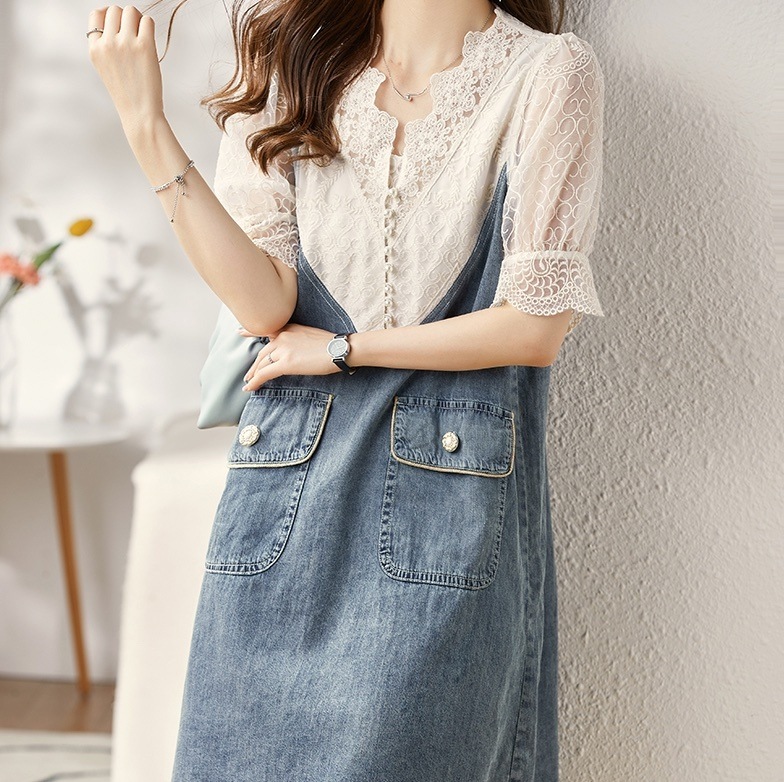 ワンピース デニムワンピース ミニ ミニ丈 ショート ショート丈 袖あり 5分袖 五分袖 Vネック レース 刺繍 フリル 切り替えデザイン ドッキング デニム ブルーデニム かわいい 大人可愛い ワンピース デニムワンピース ミニ ミニ丈 ショート ショート丈 袖あり 5分袖 五分袖 Vネック レース 刺繍 フリル 切り替えデザイン ドッキング デニム ブルーデニム かわいい 大人可愛い