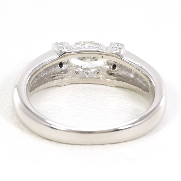 PT900 プラチナ リング 7号 ダイヤ 0.45 SI2 0.11 鑑定書 ジュエリー 中古 PT900 プラチナ リング 7号 ダイヤ 0.45 SI2 0.11 鑑定書 ジュエリー 中古