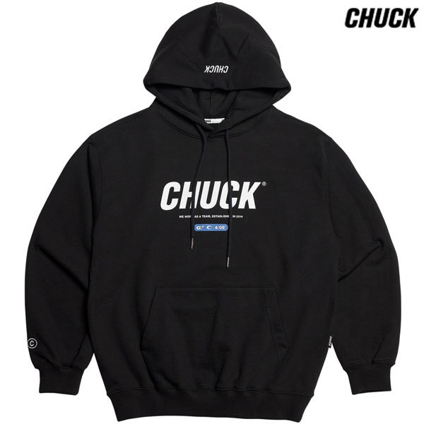 国内未入荷Chuck(チャック) 韓国ブランド Niziu マヤちゃん着用 Signature Logo Hoodie シグネチャー ロゴ フーディー  送料無料 韓国直送