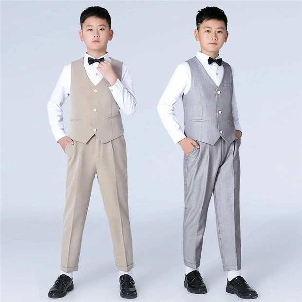 限定SALE!子供スーツ 卒業式 演奏会用 結婚式 フォーマル キッズスーツ ジュニア 七五三 ピアノ発表会 入学式 制服 入園式 5点セットベージュ グレー 男の子 130 140 150 160 限定SALE!子供スーツ 卒業式 演奏会用 結婚式 フォーマル キッズスーツ ジュニア 七五三 ピアノ発表会 入学式 制服 入園式 5点セットベージュ グレー 男の子 130 140 150 160