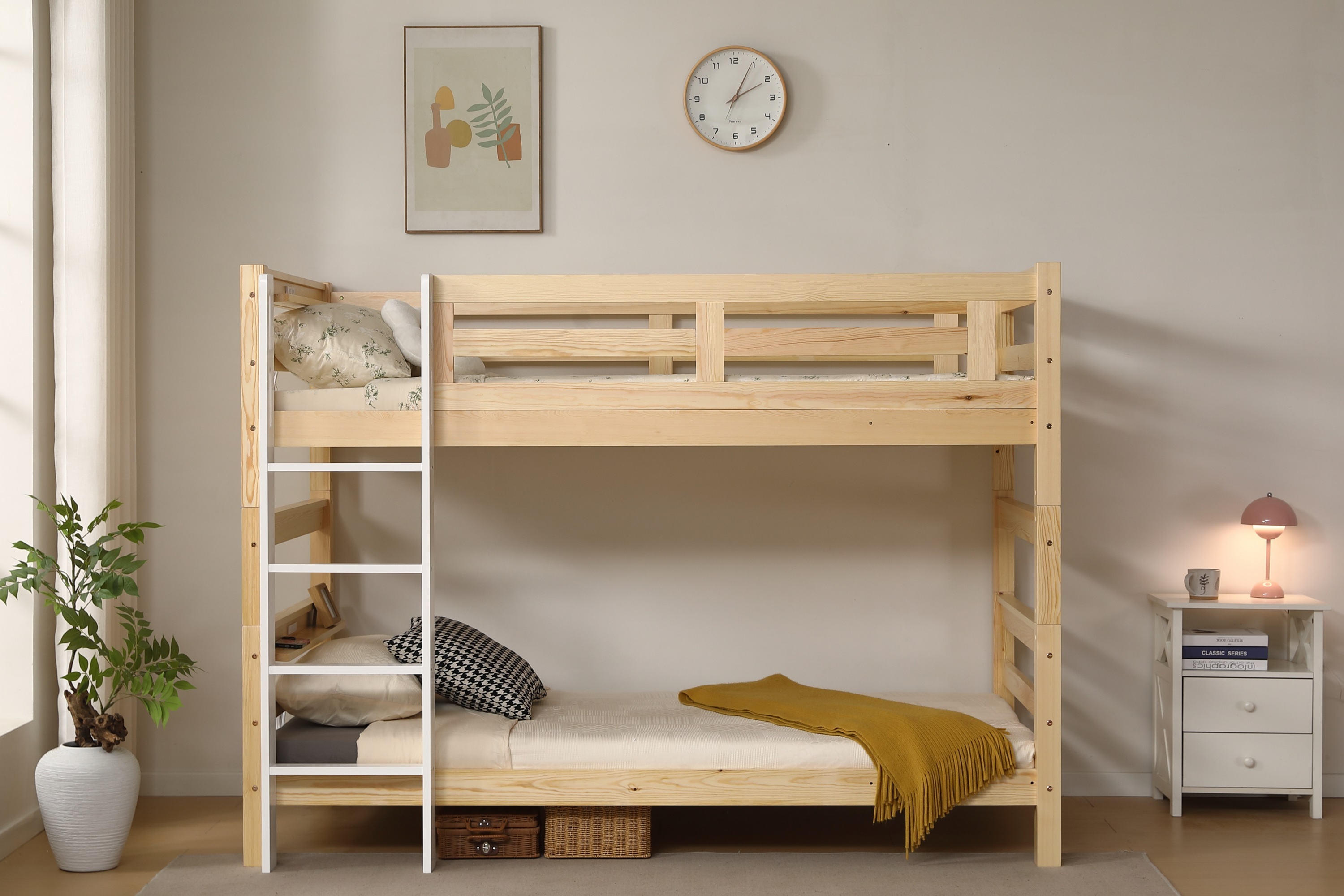 ロフトベッド 木製 シングル 分割可能 省スペース システムベッド 収納 北欧風 楽天市場】【1名限定50%OFFクーポン☆12/4 20:00〜】 ロフトベッド