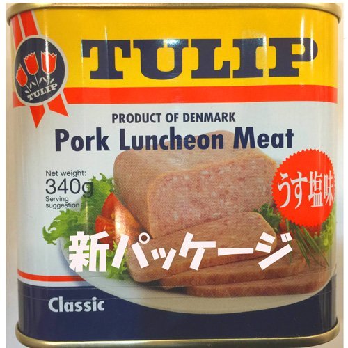 「チューリップ TULIP」 ポークランチョンミート 340g*12個　缶詰 非常食