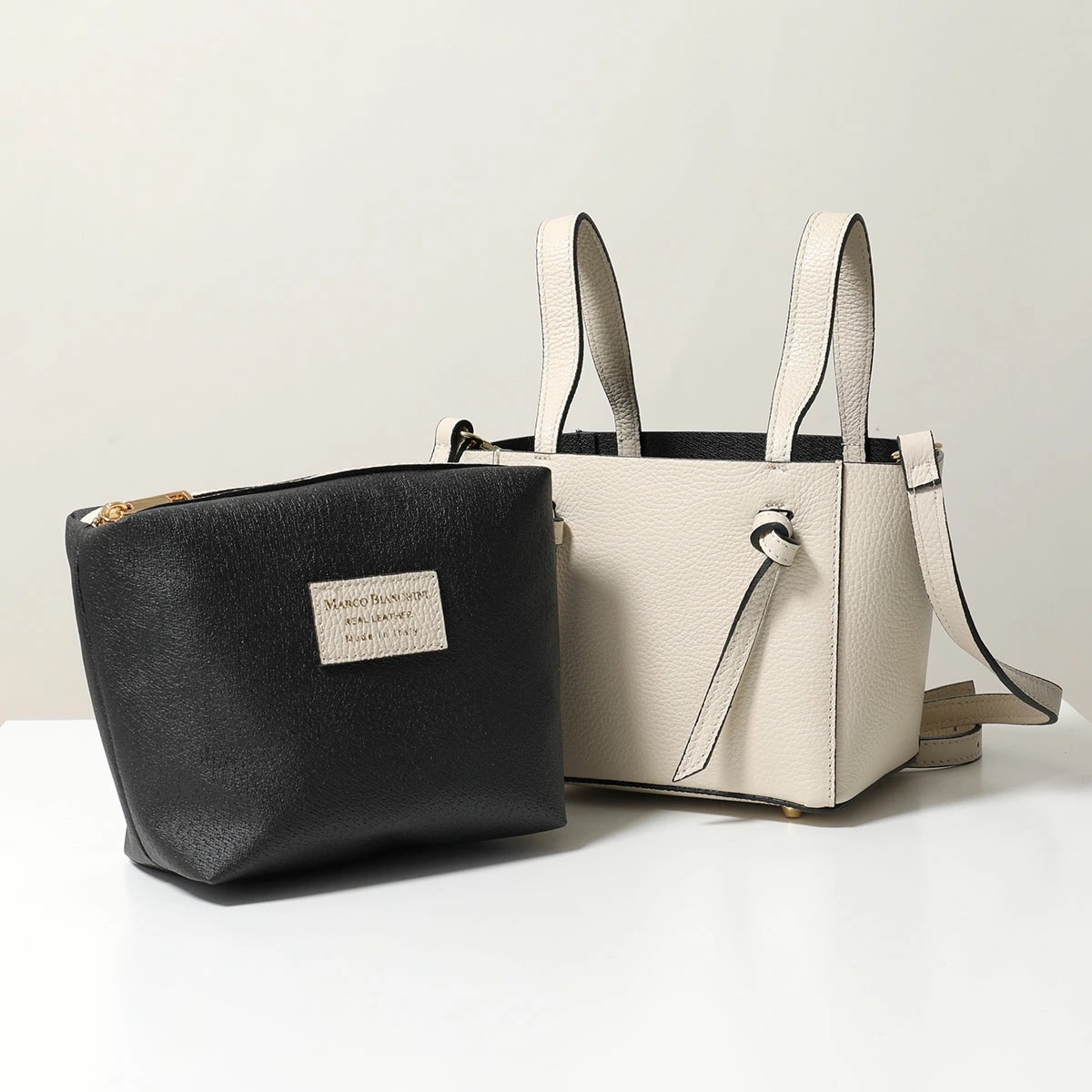 MARCO BIANCHINI マルコビアンキーニ ショルダーバッグ K00800 レディース レザー ハンドバッグ ポーチ付き 鞄 カラー4色