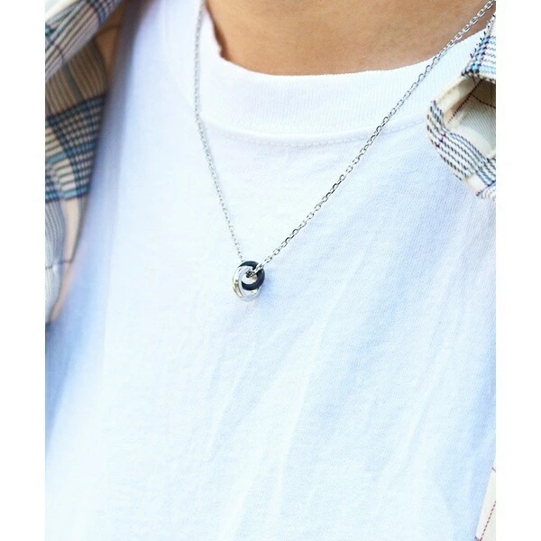 ネックレス メンズ LH 1 【WEB限定】 ネックレス ペンダントフェザーダブルリング トライネックレス サージカルステンレス LH-03NE0175 【ネコポス】 ネックレス メンズ LH 1 【WEB限定】 ネックレス ペンダントフェザーダブルリング トライネックレス サージカルステンレス LH-03NE0175 【ネコポス】