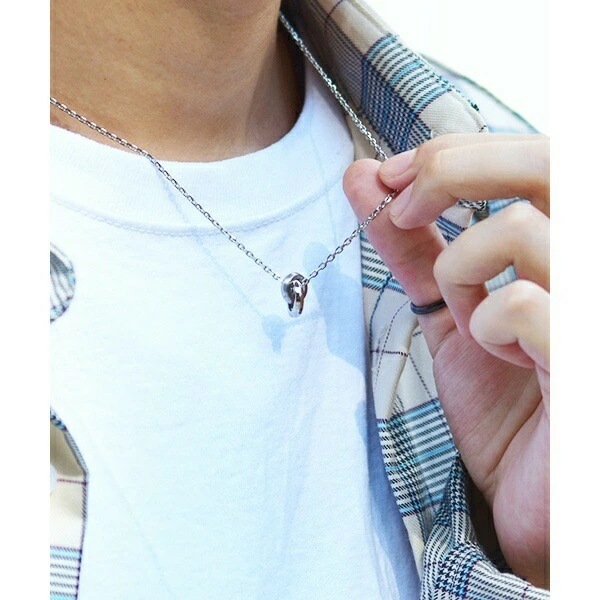 ネックレス メンズ LH 1 【WEB限定】 ネックレス ペンダントフェザーダブルリング トライネックレス サージカルステンレス LH-03NE0175 【ネコポス】 ネックレス メンズ LH 1 【WEB限定】 ネックレス ペンダントフェザーダブルリング トライネックレス サージカルステンレス LH-03NE0175 【ネコポス】