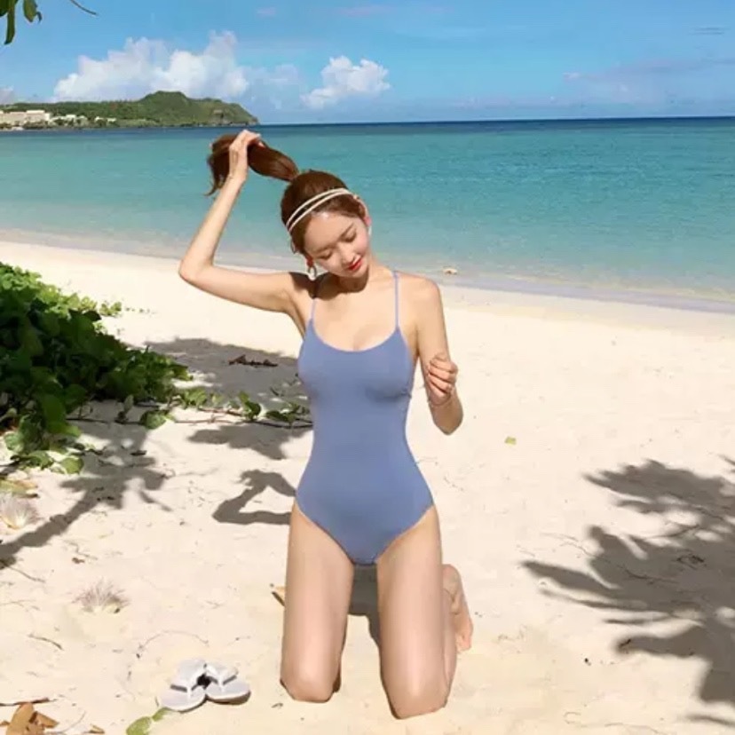 水着 ビキニ スイムウェア ワンピース水着 セクシービキニ 体系カバー水着 ワンピース 紐 体系カバー リボン ウエストマーク バックリボン バックシャン バックコンシャス 編み込み 胸元 谷間 谷間