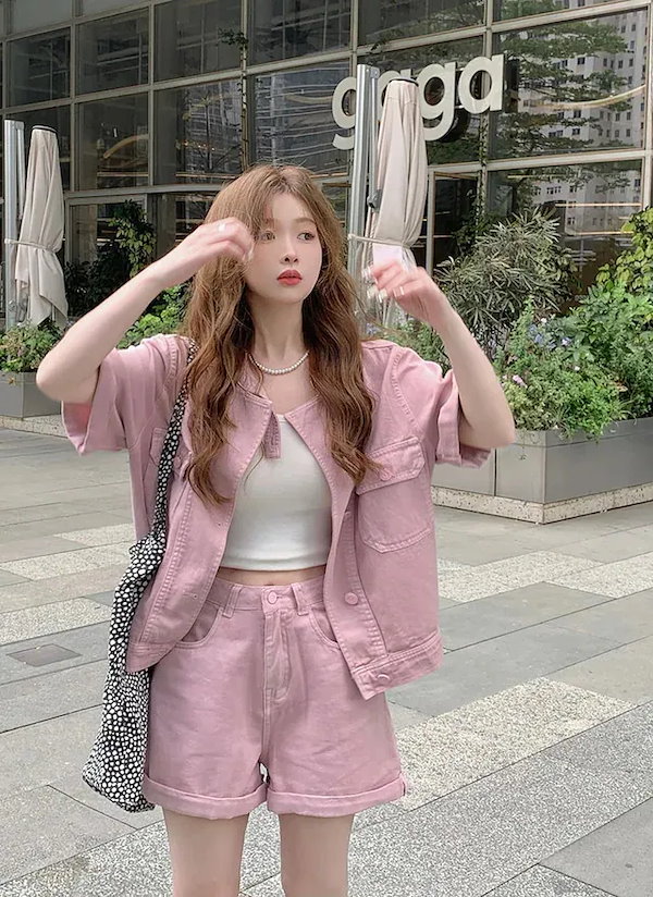 セットアップ レディース 春夏 カジュアル 20代 30代 40代 50代 韓国風