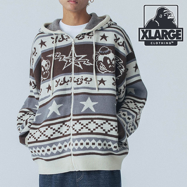 キース ニット フーディー [101251015001] KEITH KNIT HOODIE メンズ トップス ジップアップパーカー OFF-WHITE agenciaidee.com