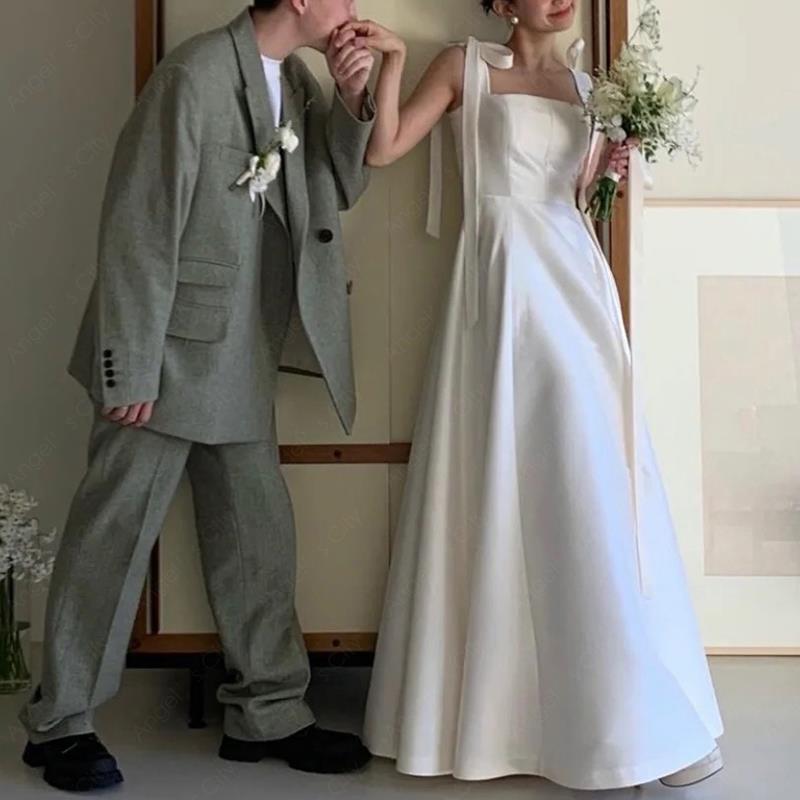 2024新作 パーティードレス 高級感 気質 ワンピース 花嫁ロングドレス 結婚式ワンピース 結婚式 ドレス ウェディングドレス 白 ロングドレス 韓国ファッション74-27