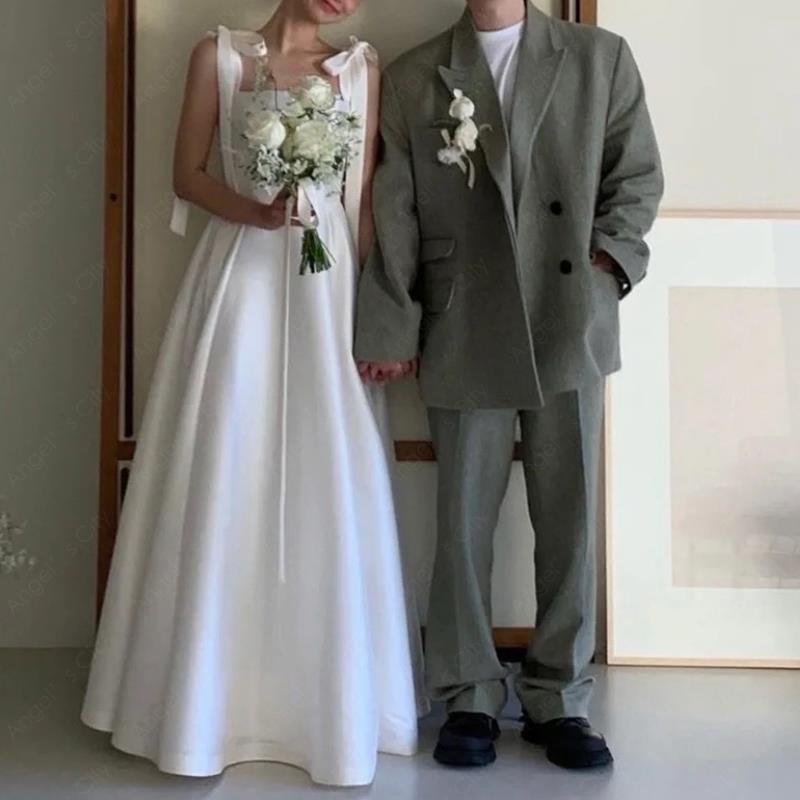 2024新作 パーティードレス 高級感 気質 ワンピース 花嫁ロングドレス 結婚式ワンピース 結婚式 ドレス ウェディングドレス 白 ロングドレス 韓国ファッション74-27