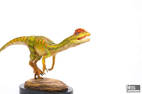 Memory Museum 1/15 サイズ ディロフォサウルス 恐竜 リアル フィギュア PVC プラモデル おもちゃ 模型 誕生日 プレゼント オリジナル 49cm級 台座付き