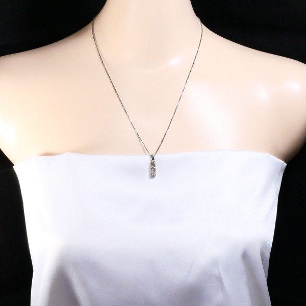 K18 18金 WG ネックレス ブラウンダイヤ 1.0 鑑別書 ジュエリー 中古 K18 18金 WG ネックレス ブラウンダイヤ 1.0 鑑別書 ジュエリー 中古