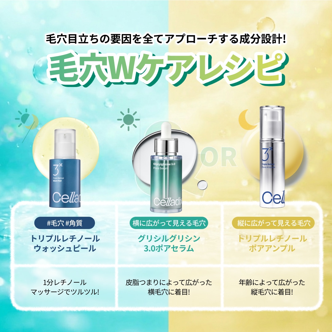 Qoo10] セラディックス 横毛穴×縦毛穴 Wケアセット