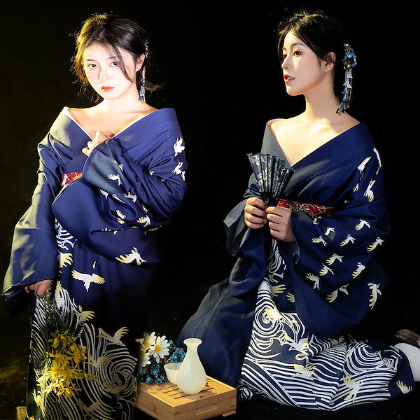 Qoo10] 浴衣セット日本伝統着物浴衣女性日系レトロ