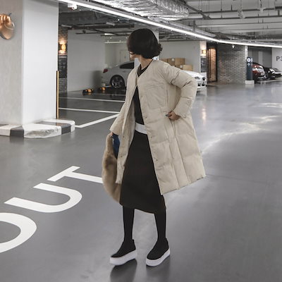 PPGIRL(韓国ファッション)♥送料 0円★PPGIRL_D406 Crew padding jumper / padding coat / long padding / outer / long coat / PPGIRL(韓国ファッション)♥送料 0円★PPGIRL_D406 Crew padding jumper / padding coat / long padding / outer / long coat /
