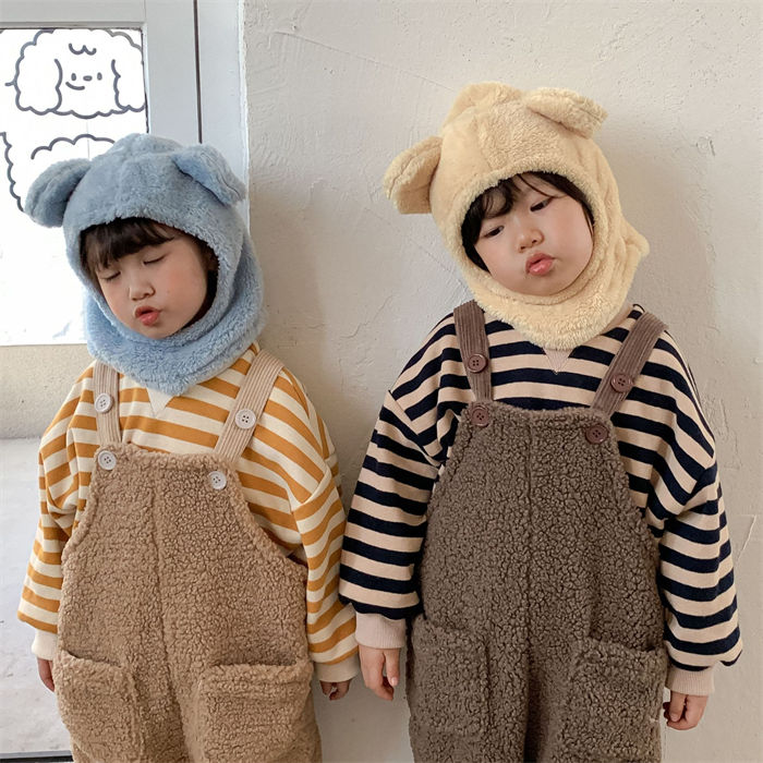 【在庫一掃セ一ル】【年中キャンペ一ン】サロペット ボア もこもこ ベビー服 男の子 女の子 こども服 オーバーオール キッズ 秋冬 秋 冬 春 ズボン サスペンダー ロンパース 子供服 子ども服 ロン
