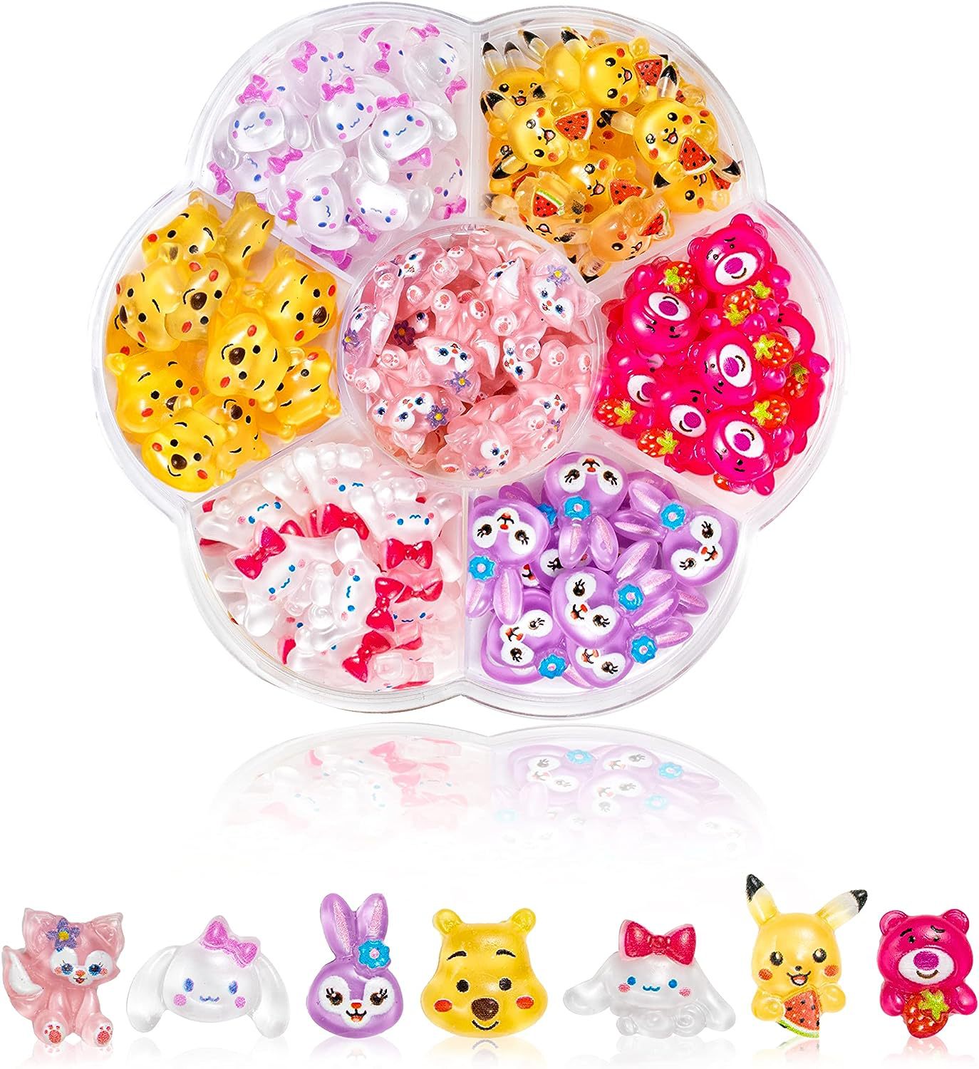 【2個買うと1個無料】サンリオLucky bag【急速出荷】サンリオ約70粒入り ハローキティ かわいい ジェルネイル ネイルシール ネイルチップ ネイルパーツネイルアート漫画ボックスの装飾 り/大き