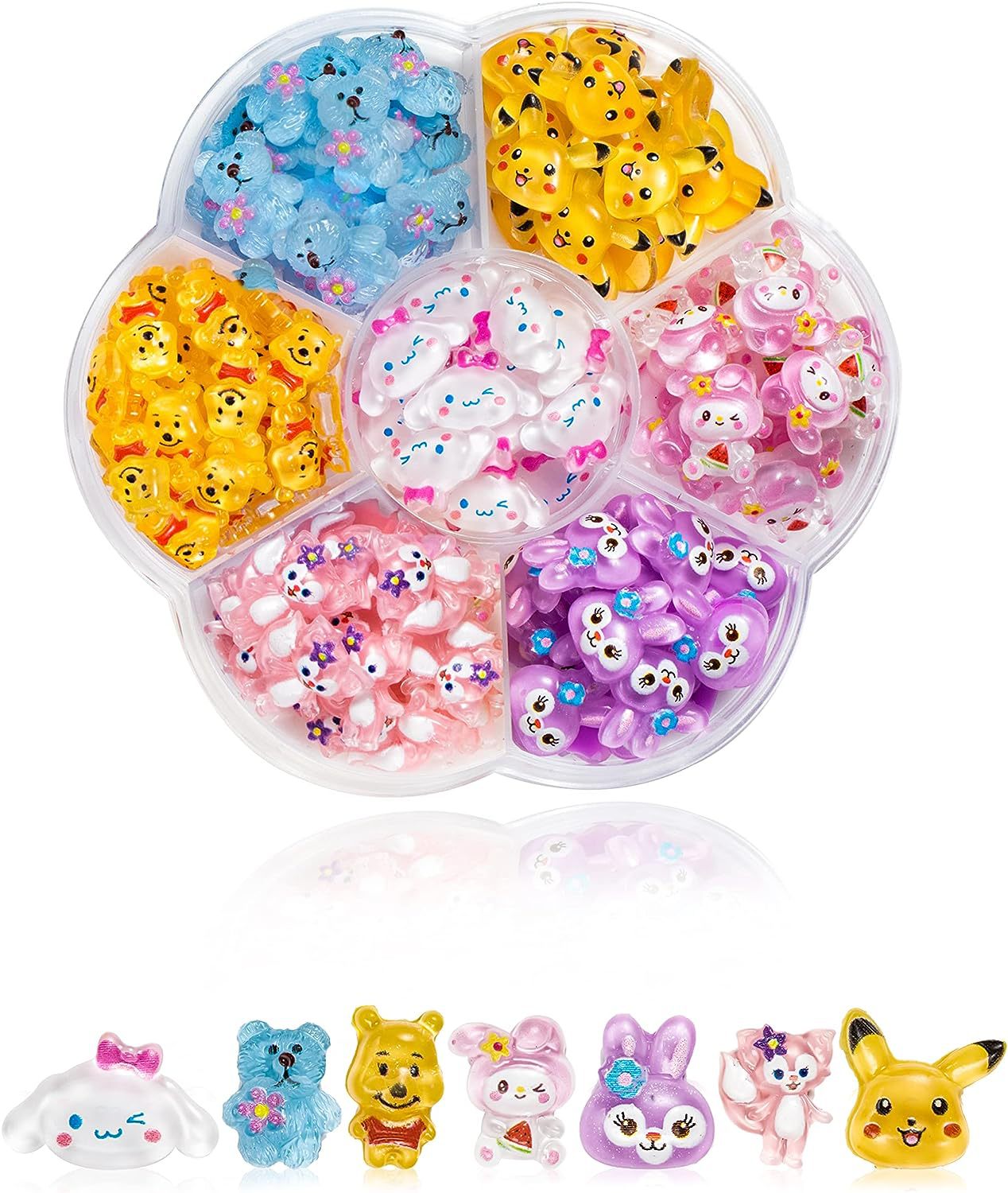 【2個買うと1個無料】サンリオLucky bag【急速出荷】サンリオ約70粒入り ハローキティ かわいい ジェルネイル ネイルシール ネイルチップ ネイルパーツネイルアート漫画ボックスの装飾 り/大き