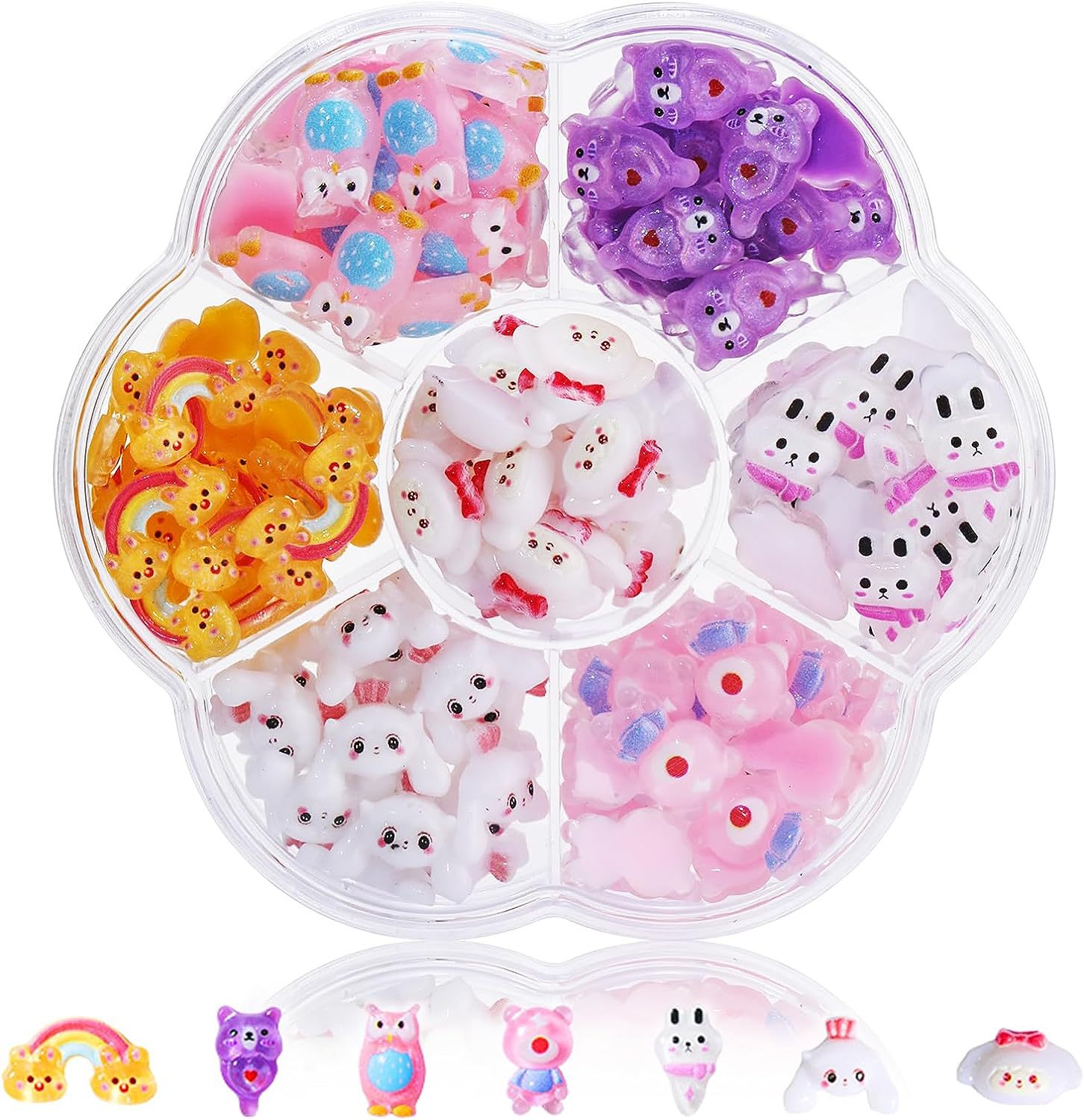 【2個買うと1個無料】サンリオLucky bag【急速出荷】サンリオ約70粒入り ハローキティ かわいい ジェルネイル ネイルシール ネイルチップ ネイルパーツネイルアート漫画ボックスの装飾 り/大き