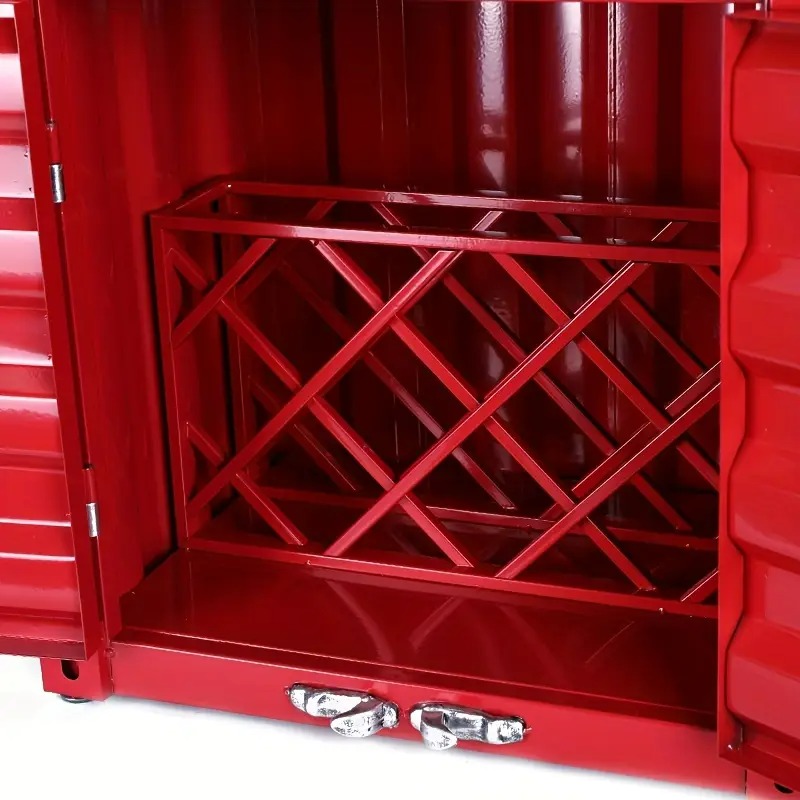 ワインキャビネット ワイングラス ワイン お洒落 工業スタイル レッド