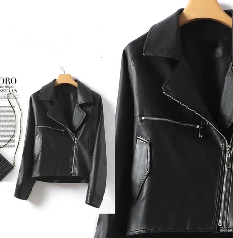 Hot!!!ラムレザー ジャケット レディース 長袖 アウター 秋 冬 本革 羊革 おしゃれ 可愛い 大きいサイズ