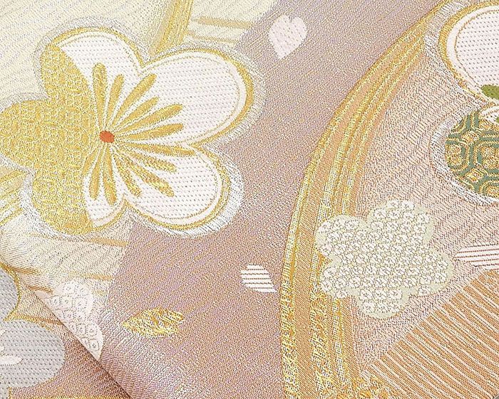 袋帯 交織 吉祥 梅 振袖用 リサイクル 中古 フォーマル 礼装用 パーティー 着物 g4167 袋帯 交織 吉祥 梅 振袖用 リサイクル 中古 フォーマル 礼装用 パーティー 着物 g4167