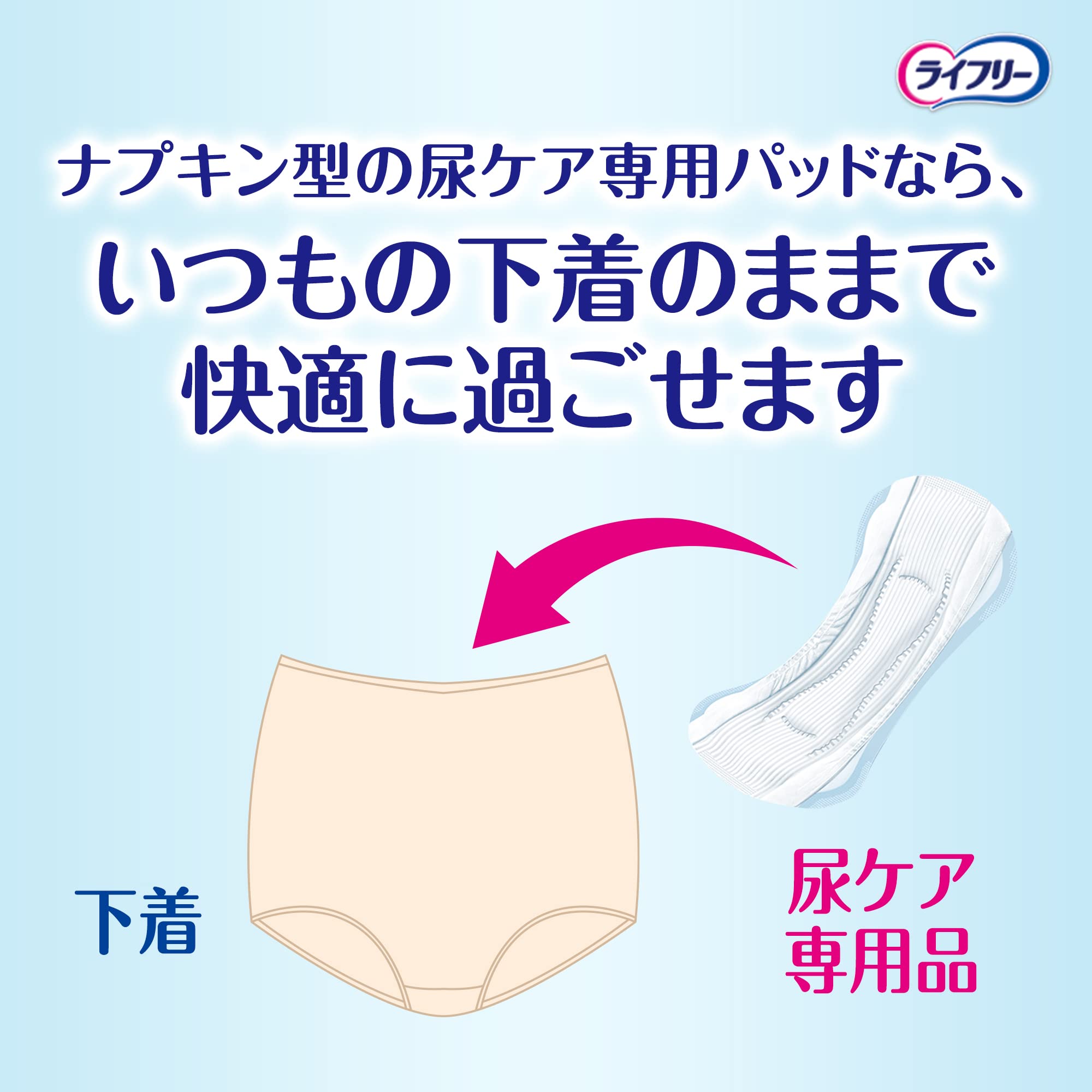 【ケース販売】【尿もれパッド 300】ライフリー その瞬間も安心 さわやかパッド 女性用 256枚 (32枚×8パック) 34cm (ドッとモレに) 【ケース販売】【尿もれパッド 300】ライフリー その瞬間も安心 さわやかパッド 女性用 256枚 (32枚×8パック) 34cm (ドッとモレに)