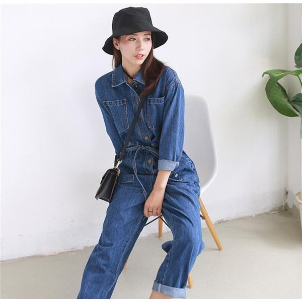 Qoo10] つなぎ おしゃれ ツナギ デニムパンツ