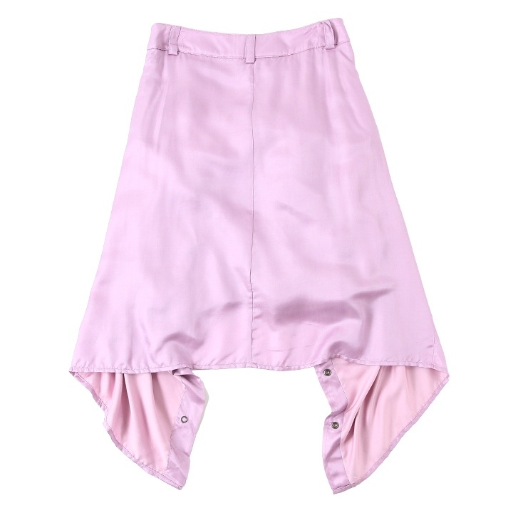 膝丈スカート レディース O-SUZ オーバルDメタルロゴ シルク混サテン die-l-s-f8-35h 膝丈スカート レディース O-SUZ オーバルDメタルロゴ シルク混サテン die-l-s-f8-35h