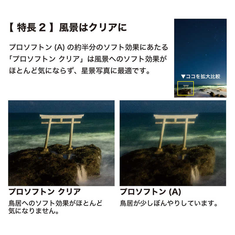 ケンコー　PRO1D プロソフトン クリア(W) 82mm　PRO1DPROSOFTONCLEAR82
