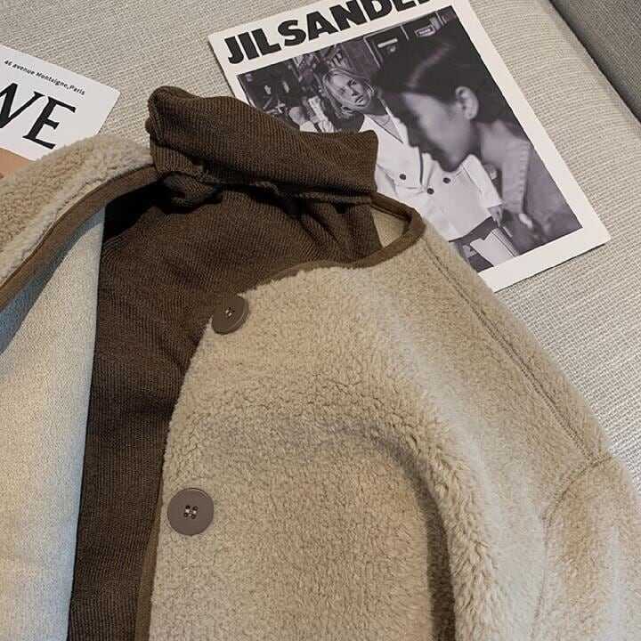 ボアブルゾン レディース ジャケット ノーカラー フリースジャケット パイピング バイカラー アウター ボアブルゾン レディース ジャケット ノーカラー フリースジャケット パイピング バイカラー アウター