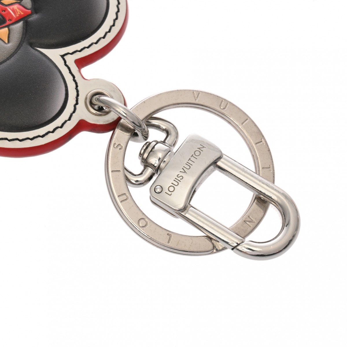 ルイヴィトン バッグチャーム レッド/ブラック M00960 キーホルダー