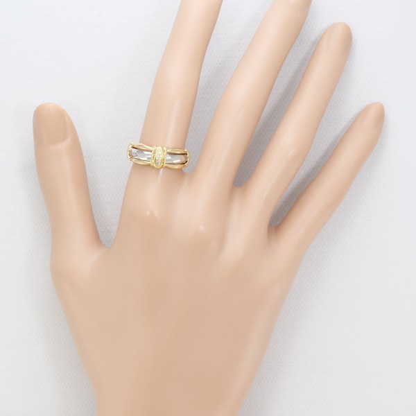 PT900 プラチナ K18YG リング 指輪 12号 ダイヤ 総重量約3.6g ジュエリー 中古 PT900 プラチナ K18YG リング 指輪 12号 ダイヤ 総重量約3.6g ジュエリー 中古