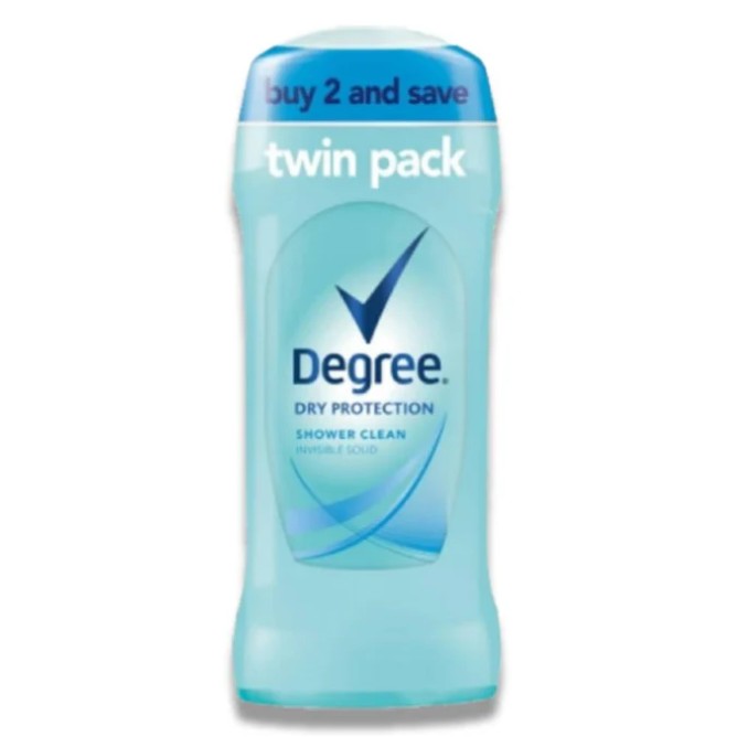 Degree - Women Anti-Perspirant Deodorant, Shower Clean, Solid - 2.6 Oz (Twin Pack) - 6 Pack Degree - Women Anti-Perspirant Deodorant, Shower Clean, Solid - 2.6 Oz (Twin Pack) - 6 Pack