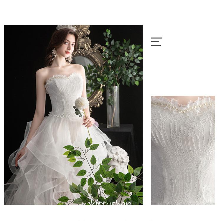 ブライダルドレス ウェディングドレス ビスチェドレス 白 ノースリーブ 海外挙式 二次会ドレス セクシー 前短後長 トレーンドレス キラキラ 素敵 オフショルダー ブライダルドレス ウェディングドレス ビスチェドレス 白 ノースリーブ 海外挙式 二次会ドレス セクシー 前短後長 トレーンドレス キラキラ 素敵 オフショルダー