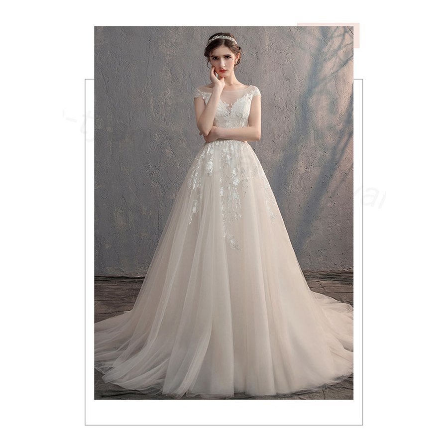 ウェディングドレス エンパイア/トレーンライン 花嫁ロングドレス 簡約 結婚式 露背細身 二次会 エレガント 可愛いレース お呼ばれ 挙式姫系 パーディ- 白ドレス ウェディングドレス エンパイア/トレーンライン 花嫁ロングドレス 簡約 結婚式 露背細身 二次会 エレガント 可愛いレース お呼ばれ 挙式姫系 パーディ- 白ドレス