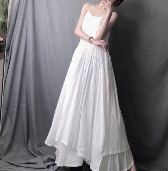 レディース ドレス ワンピース キャミワンピース ロング イレギュラー アシンメトリー 不規則 左右非対称 袖なし ノースリーブ フレア Aライン 切り替えデザイン プルオーバー コットン 綿 レディース ドレス ワンピース キャミワンピース ロング イレギュラー アシンメトリー 不規則 左右非対称 袖なし ノースリーブ フレア Aライン 切り替えデザイン プルオーバー コットン 綿