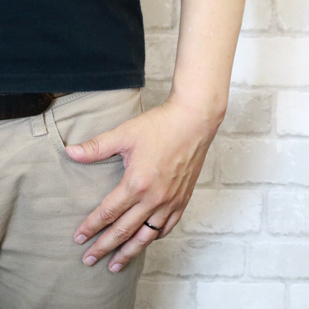 リング メンズ レッドダイアモンド ブラックキュービックジルコニア シルバー925製 ハート 四つ葉