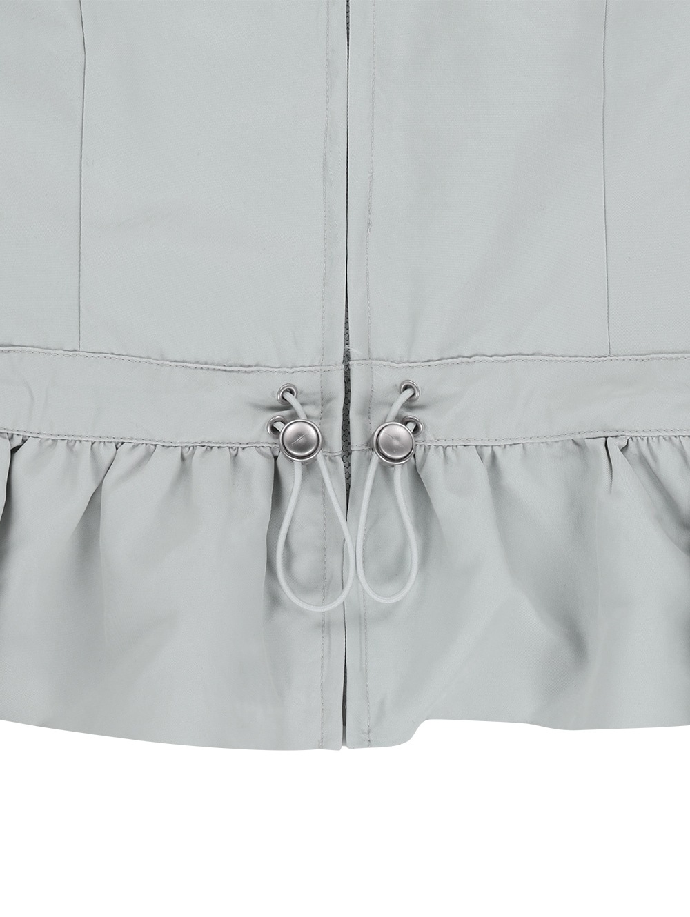 【TUOMIO】 NYLON HOODED VEST : GREY