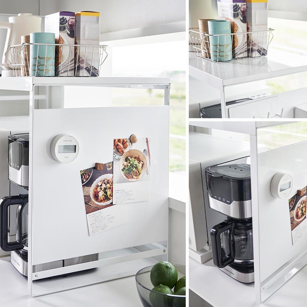 スチールパネル付きレンジラック タワー W75 山崎実業 tower 電子レンジ 収納 おしゃれ レンジ上 キッチン収納 マグネット 家電 メーカー直送品 ymz スチールパネル付きレンジラック タワー W75 山崎実業 tower 電子レンジ 収納 おしゃれ レンジ上 キッチン収納 マグネット 家電 メーカー直送品 ymz