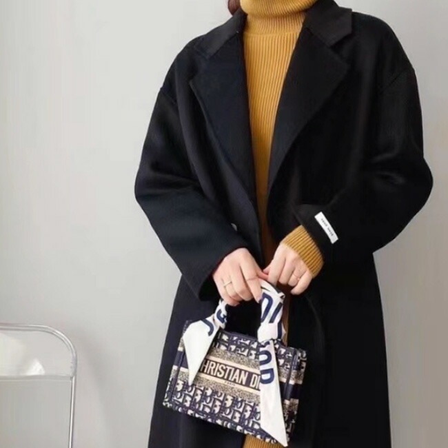アウター コート ロング ウールコート レディース ウール ロングコート シンプル 暖かい 大人 オフィス ポケット付き おしゃれ 無地 ブラック 通勤 秋 冬