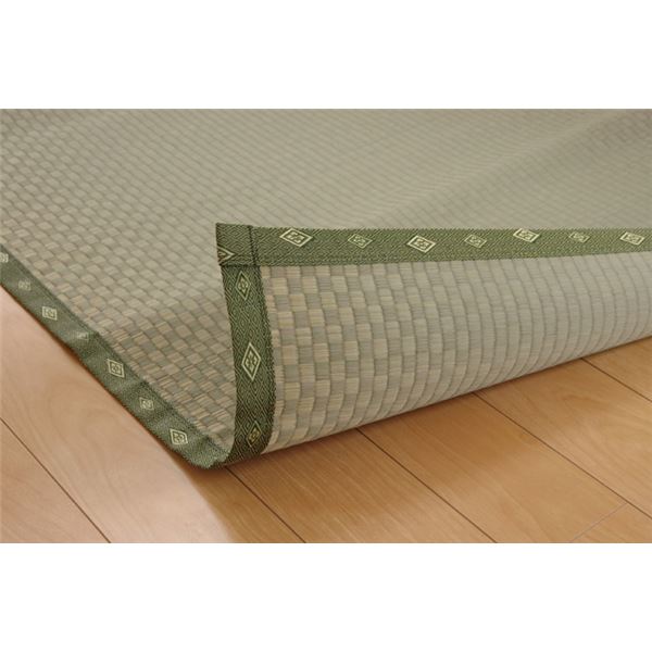 い草 上敷き/ラグマット (市松織 江戸間4.5畳 約261×261cm) 日本 い草 上敷き/ラグマット (市松織 江戸間4.5畳 約261×261cm) 日本