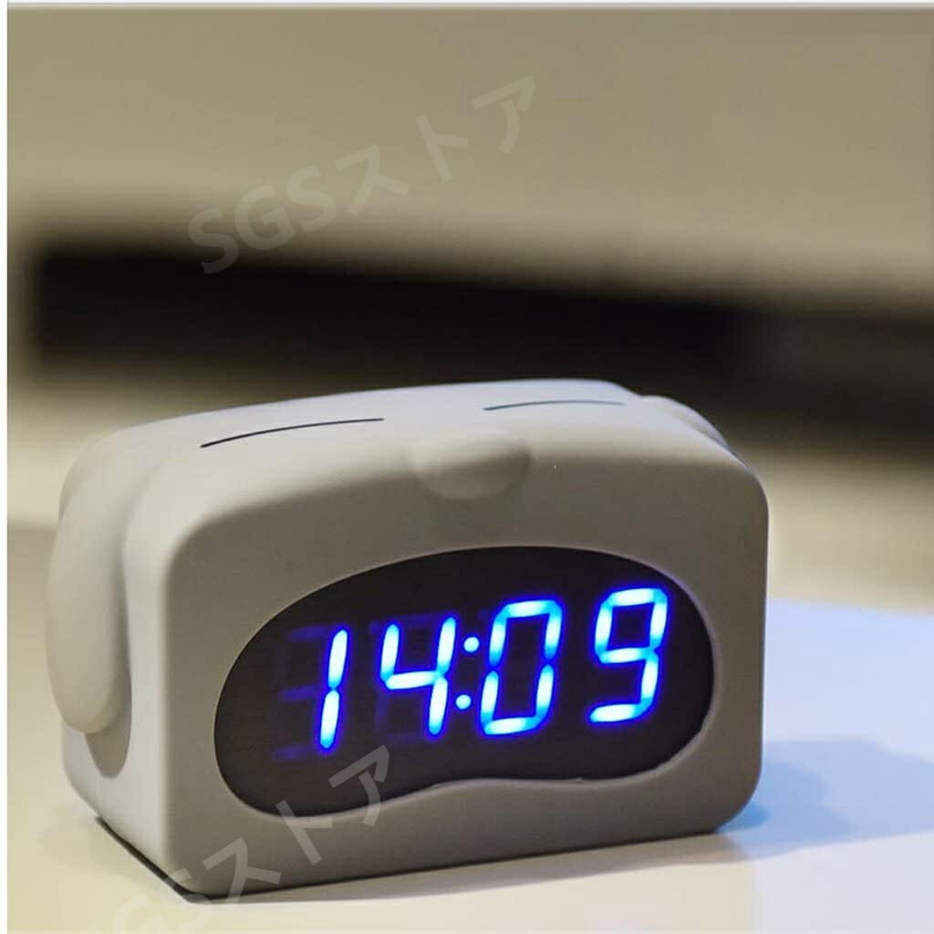 目覚まし時計 ファッションの目覚まし時計LEDクリエイティブな電子光のミュートベッドシンプルな動物の形かわいい2色 目覚まし時計 ファッションの目覚まし時計LEDクリエイティブな電子光のミュートベッドシンプルな動物の形かわいい2色