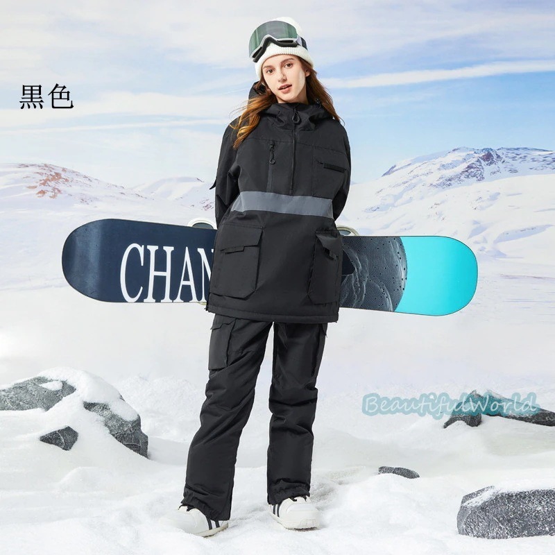 スノーボードウェア上下スキーウェア上下セットメンズレディーススノボウェアジャケットパンツ男女兼用スノーウェア撥水防風保温雪遊び